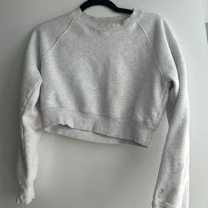 TNA Cozy Aritzia Fleece Cropped Crewneck
